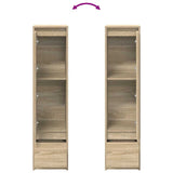 Highboard Sonoma Oak 29.5x34x119.5 cm Engineered Wood - Extra Image