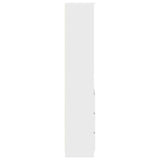Highboard White 37.5x35x180 cm Engineered Wood - Close-Up Angle