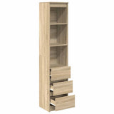 Highboard Sonoma Oak 37.5x35x180 cm Engineered Wood - 45-Degree Angle