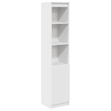 Highboard White 37.5x35x180 cm Engineered Wood