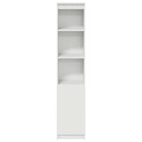 Highboard White 37.5x35x180 cm Engineered Wood - 45-Degree Angle