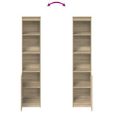 Highboard Sonoma Oak 37.5x35x180 cm Engineered Wood - Low Angle