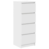 Sideboard White 37.5x35x99 cm Engineered Wood - Front View