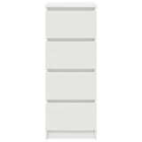 Sideboard White 37.5x35x99 cm Engineered Wood - Rear View