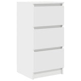 Sideboard White 37.5x35x76 cm Engineered Wood