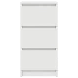 Sideboard White 37.5x35x76 cm Engineered Wood - Rear View