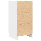 Sideboard White 37.5x35x76 cm Engineered Wood - Low Angle