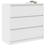 Sideboard White 80x35x76 cm Engineered Wood