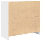 Sideboard White 80x35x76 cm Engineered Wood - Low Angle