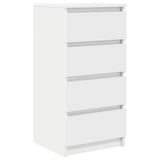 Sideboard White 37.5x35x76 cm Engineered Wood - Front View