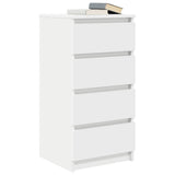Sideboard White 37.5x35x76 cm Engineered Wood - Top-Down View