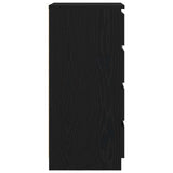 Sideboard Black Oak 37.5x35x76 cm Engineered Wood