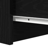 Sideboard Black Oak 37.5x35x76 cm Engineered Wood
