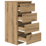 Sideboard Artisan Oak 37.5x35x76 cm Engineered Wood - 45-Degree Angle