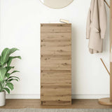 Sideboard with Drawers Artisan Oak 37.5x35x99 cm Engineered Wood - Side View