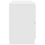 TV Cabinet White 80x35x54 cm Engineered Wood - Close-Up Angle