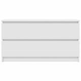 TV Cabinet White 100x35x54 cm Engineered Wood