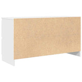 TV Cabinet White 100x35x54 cm Engineered Wood - Low Angle