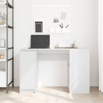 Desk White 120x42x76 cm Engineered Wood