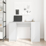 Desk White 120x42x76 cm Engineered Wood - Side View