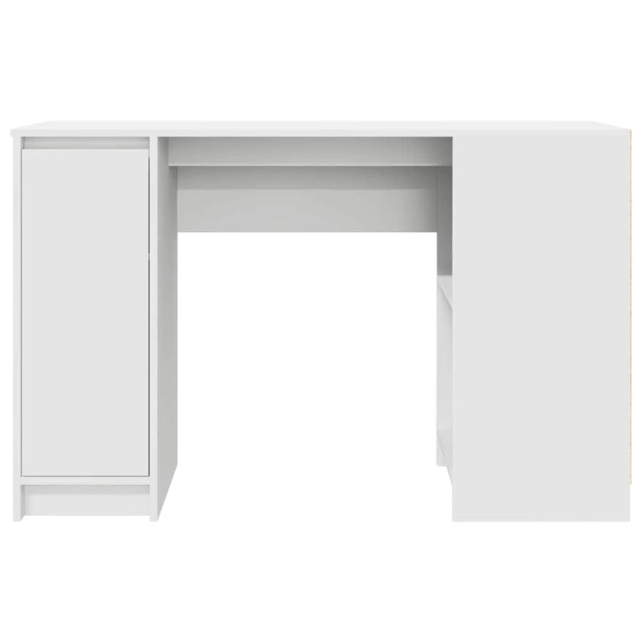 Desk White 120x42x76 cm Engineered Wood