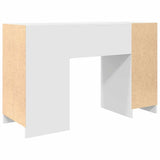 Desk White 120x42x76 cm Engineered Wood - Low Angle