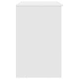 Desk White 86x49x76 cm Engineered Wood