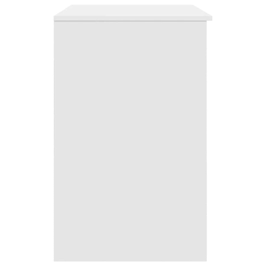 Desk White 86x49x76 cm Engineered Wood