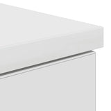 Desk White 86x49x76 cm Engineered Wood