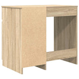 Desk Sonoma Oak 86x49x76 cm Engineered Wood - Low Angle