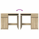 Desk Sonoma Oak 86x49x76 cm Engineered Wood - Extra Image