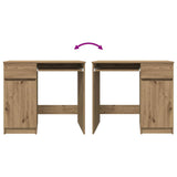 Desk Artisan Oak 86x49x76 cm Engineered Wood - Extra Image