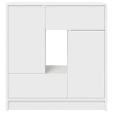 Sideboard with Drawers and Doors White 70.5x34x74.5 cm