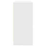 Sideboard with Drawers and Doors White 70.5x34x74.5 cm - Close-Up Angle
