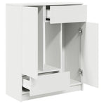 Sideboard with Drawers and Doors White 73x31x90 cm