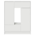 Sideboard with Drawers and Doors White 73x31x90 cm