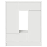 Sideboard with Drawers and Doors White 73x31x90 cm - Rear View