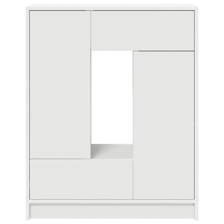 Sideboard with Drawers and Doors White 73x31x90 cm