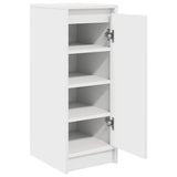 Shoe Cabinet White 29.5x34x76 cm Engineered Wood - 45-Degree Angle