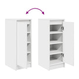Shoe Cabinet White 29.5x34x76 cm Engineered Wood - Extra Image