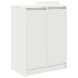 Shoe Cabinet White 57x34x76 cm Engineered Wood - Top-Down View