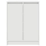 Shoe Cabinet White 57x34x76 cm Engineered Wood