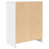 Shoe Cabinet White 57x34x76 cm Engineered Wood - Low Angle