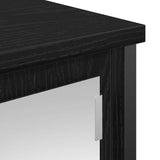 Bathroom Wall Cabinet with Mirror Black Oak 60x21x60 cm - Extra Image