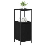 Bathroom Cabinet with Shelves Black Oak 36x35x95 cm - Top-Down View