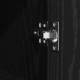 Bathroom Cabinet with Shelves Black Oak 76.5x35x95 cm - Extra Image
