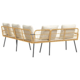 Sofa with Cushion Nature 173 x 231 x 90cm Steel