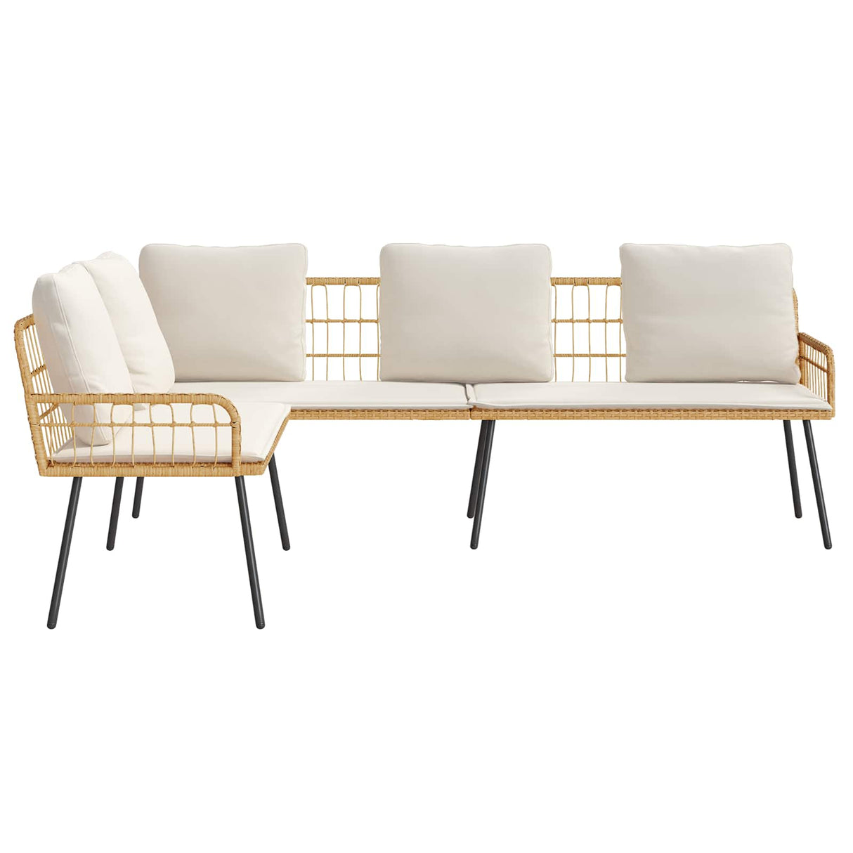 Sofa with Cushion Nature 173 x 231 x 90cm Steel