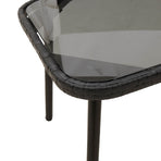 Coffee Table Black 90 x 45 x 43 cm Poly Rattan