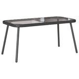Coffee Table Black 90 x 45 x 43 cm Poly Rattan